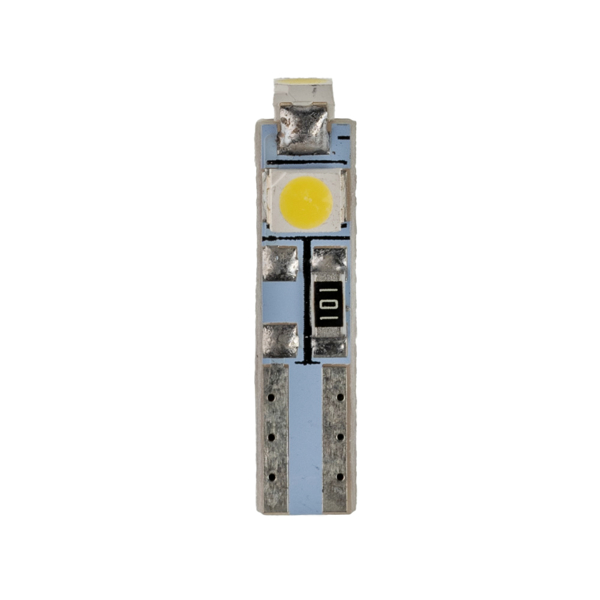 Εικόνα της T5 LED ΛΕΥΚΟ SMD  SEMI CANBUS 50mA ΖΕΥΓΑΡΙ