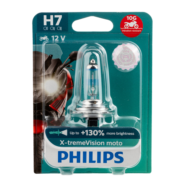 Εικόνα της H7 +130% MOTO    *Χ-TREME VISION PHILIPS