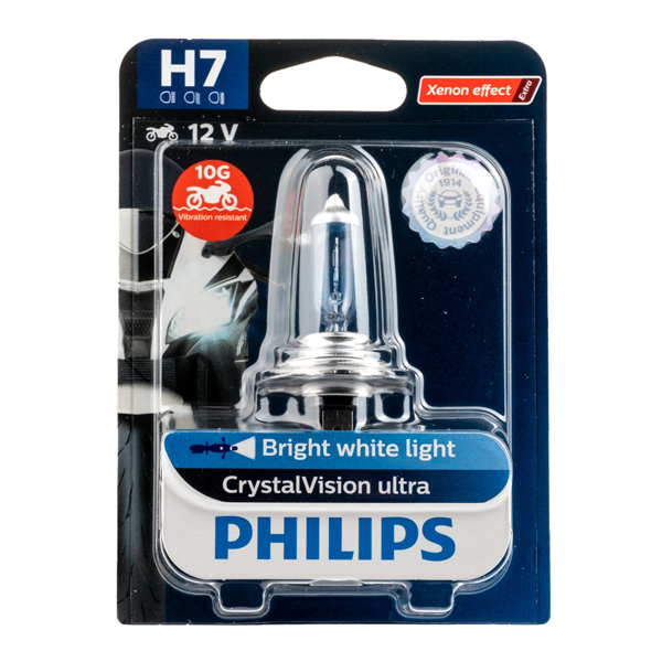 Εικόνα της H7 MOTO   PHILIPS   BLUE  CRYSTAL VISION ULTRA
