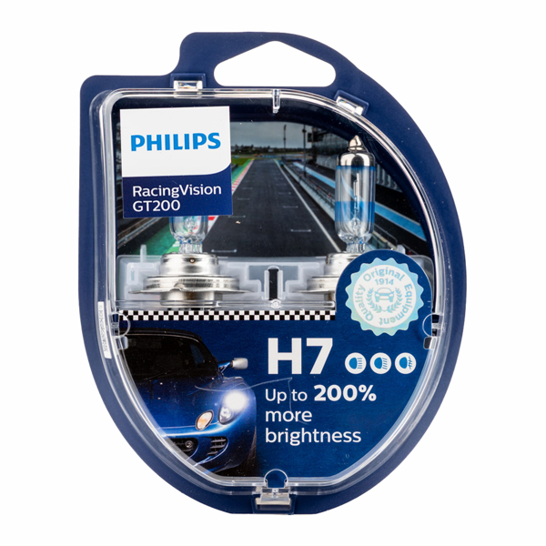 Εικόνα της H7  +200% RACING VISION  GT200 ΖΕΥΓΑΡΙ PHILIPS