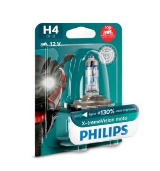 Εικόνα της H4 +130%  MOTO  *X-TREME VISION  PHILIPS