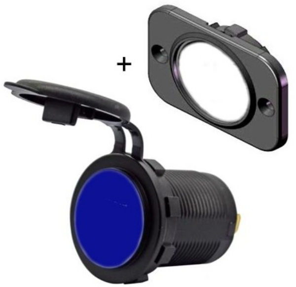 Εικόνα της ΣΤΕΓΑΝΗ ΒΑΣΗ ΑΝΑΠΤΗΡΑ ΜΕ ΚΑΠΑΚΙ & ΜΠΛΕ ΦΩΣ LED 12V